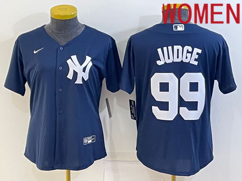 Women New York Yankees #99 Judge Blue Game Nike 2022 MLB Jersey->new york yankees->MLB Jersey